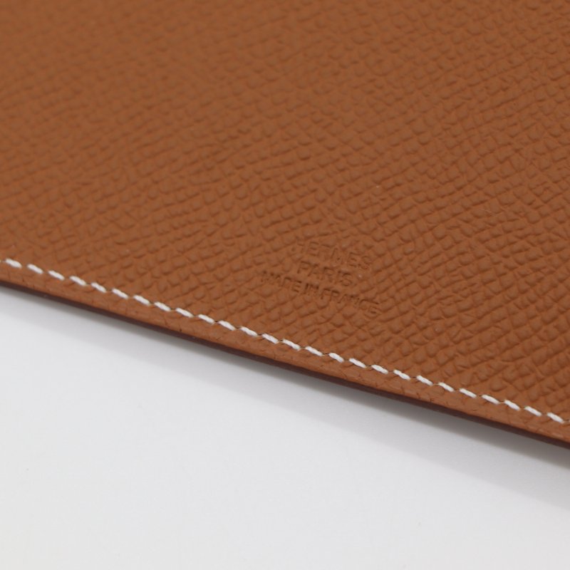 Hermès 愛馬仕 金棕色 Epsom 牛皮 護照夾 護照包 W 刻-3