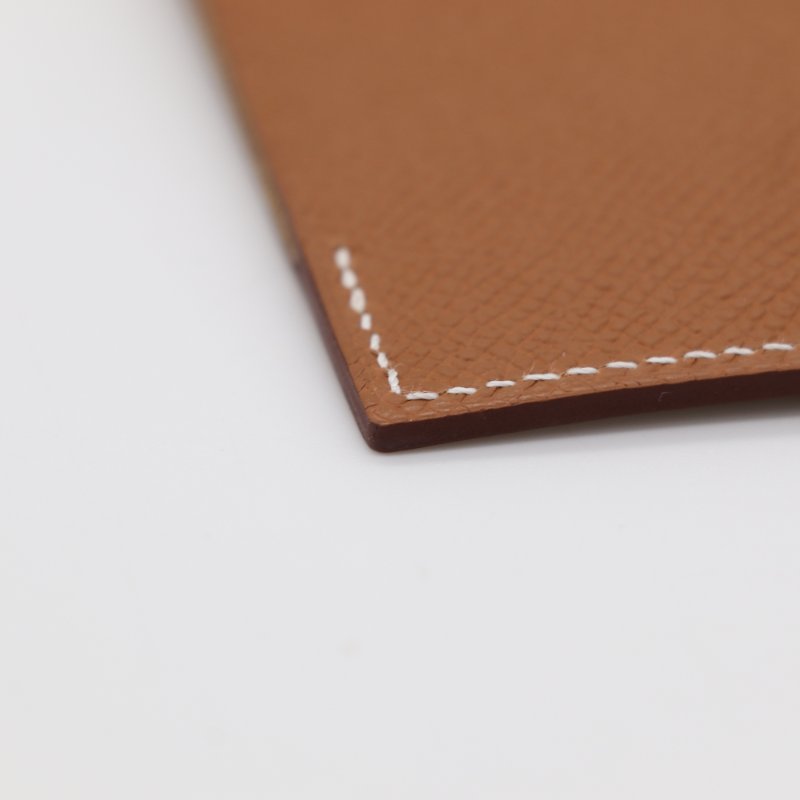 Hermès 愛馬仕 金棕色 Epsom 牛皮 護照夾 護照包 W 刻-4