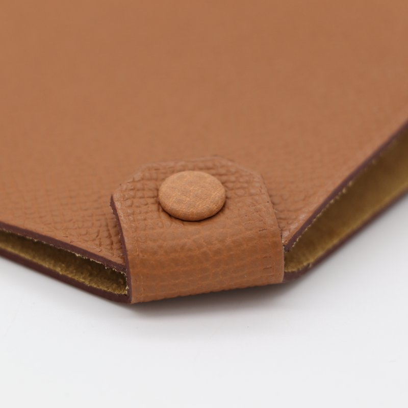 Hermès 愛馬仕 金棕色 Epsom 牛皮 護照夾 護照包 W 刻-8
