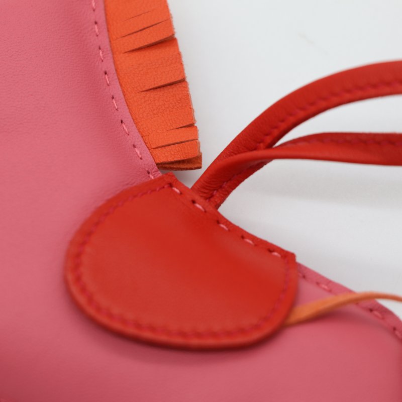 Hermès 愛馬仕 Rodeo MM 小馬 粉色 Agneau 阿格諾 吊飾-5