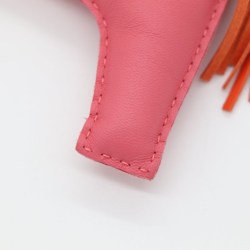 Hermès 愛馬仕 Rodeo MM 小馬 粉色 Agneau 阿格諾 吊飾-6
