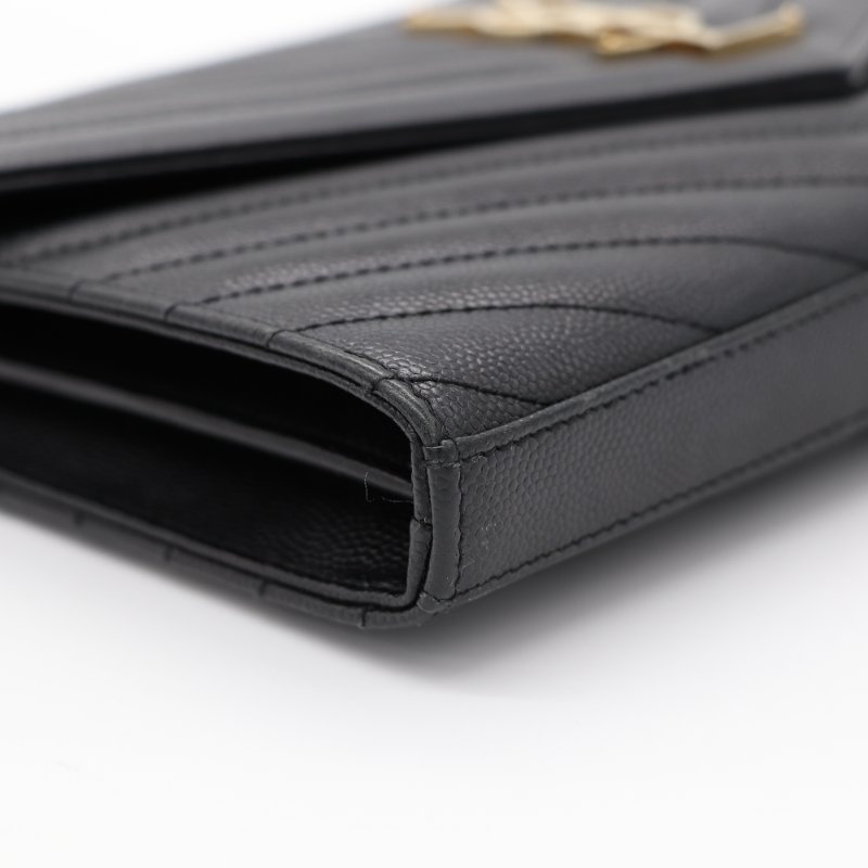 Saint Laurent 聖羅蘭 CASSANDR 黑色 魚子醬 鏈條 WOC 斜挎包-9