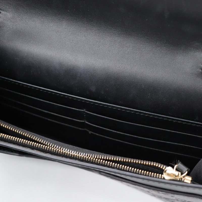 Gucci 古馳 Guccissima Bow 蝴蝶結 黑色牛皮  WOC 斜挎包-10