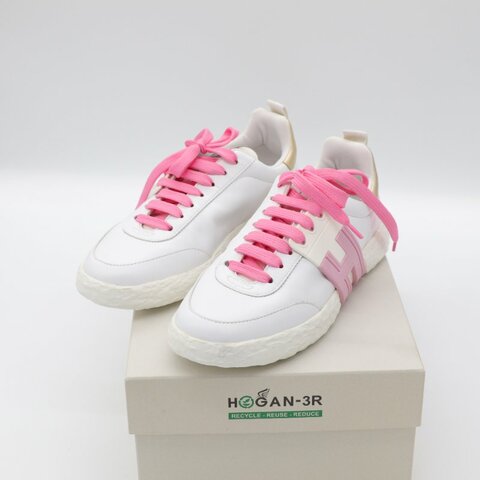 HOGAN 白色球鞋 粉色 H 休閒鞋 EU37.5