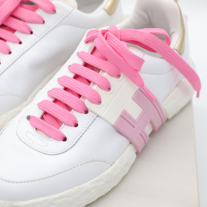 HOGAN 白色球鞋 粉色 H 休閒鞋 EU37.5-1