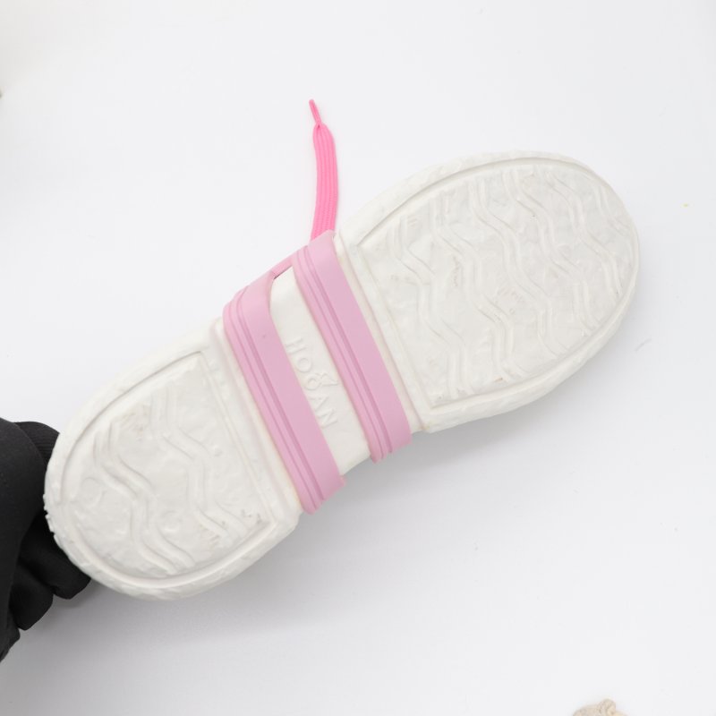 HOGAN 白色球鞋 粉色 H 休閒鞋 EU37.5-7