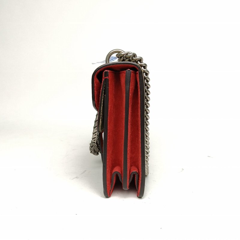 GUCCI Dionysus酒神中號28老花PVC銀扣肩背包-1