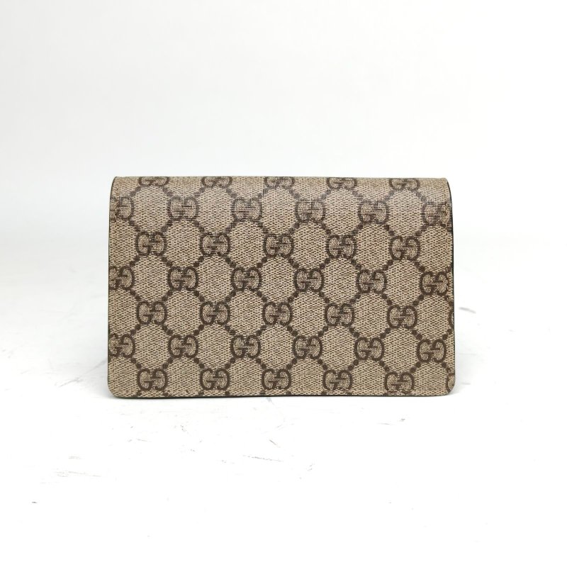 GUCCI Dionysus酒神超Mini16.5老花PVC銀扣肩背包-2