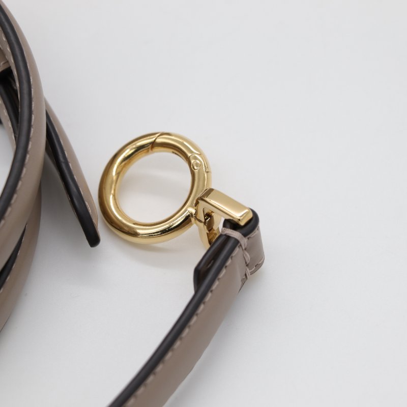 Fendi 芬迪 Petite Peekaboo I SEE U 編織小牛皮 Nappa 灰褐色 手提包 斜挎包-10