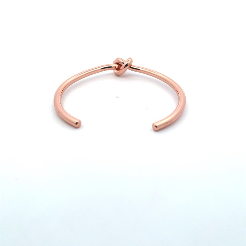 【CE212】CELINE 玫瑰金色 KNOT 扭結手環-1