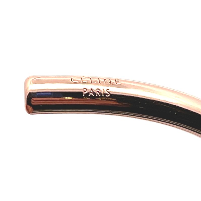 【CE212】CELINE 玫瑰金色 KNOT 扭結手環-2