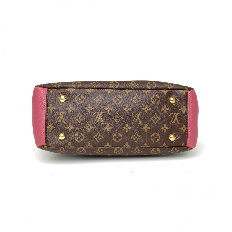 LOUIS VUITTON Pallas傳奇大號34老花PVC金扣2017肩背包-4