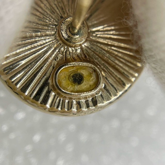 Chnael 黑琺瑯鑲鑽耳環-5