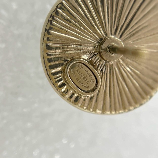 Chnael 黑琺瑯鑲鑽耳環-6