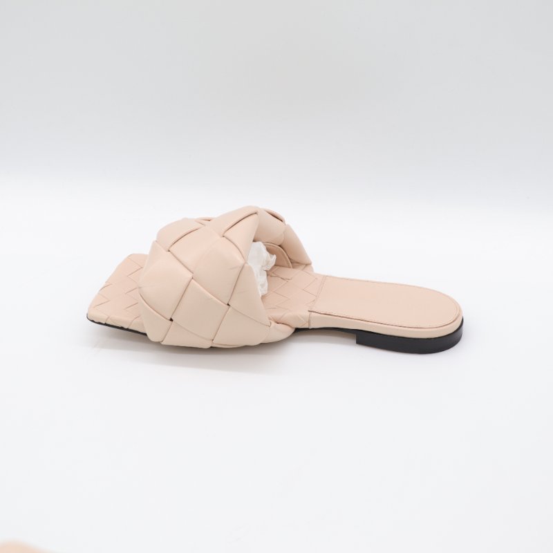 （超級新♥️未穿出門）Bottega Veneta 寶緹嘉 裸粉色 編織牛皮 平底 拖鞋 EU36.5-2