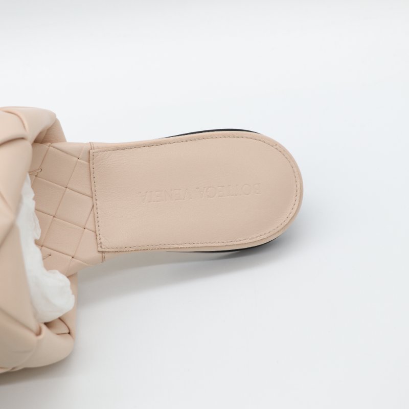 （超級新♥️未穿出門）Bottega Veneta 寶緹嘉 裸粉色 編織牛皮 平底 拖鞋 EU36.5-4