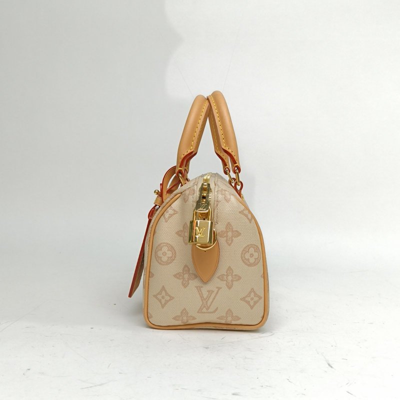 LOUIS VUITTON 奶茶色PVC晶片Sp20可拆卸肩帶130周年限定肩背包-1