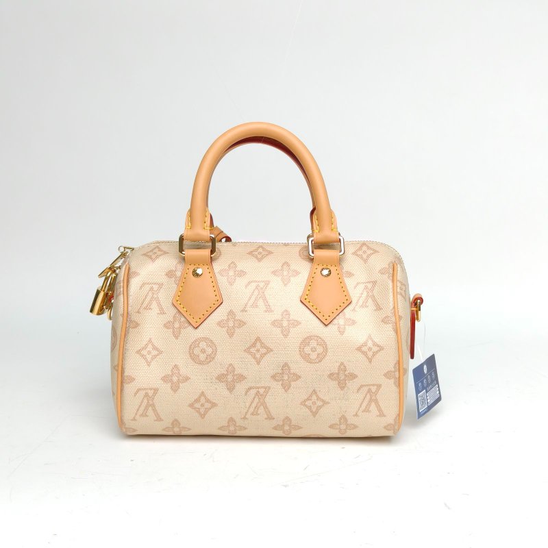 LOUIS VUITTON 奶茶色PVC晶片Sp20可拆卸肩帶130周年限定肩背包-2