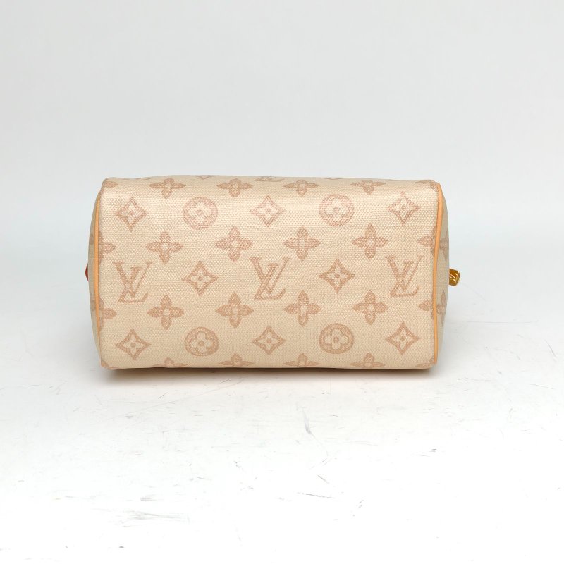 LOUIS VUITTON 奶茶色PVC晶片Sp20可拆卸肩帶130周年限定肩背包-4