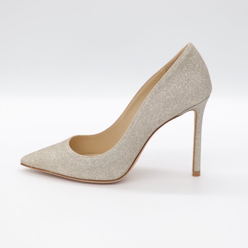 JIMMY CHOO 金色 亮粉 高跟鞋 EU37-1