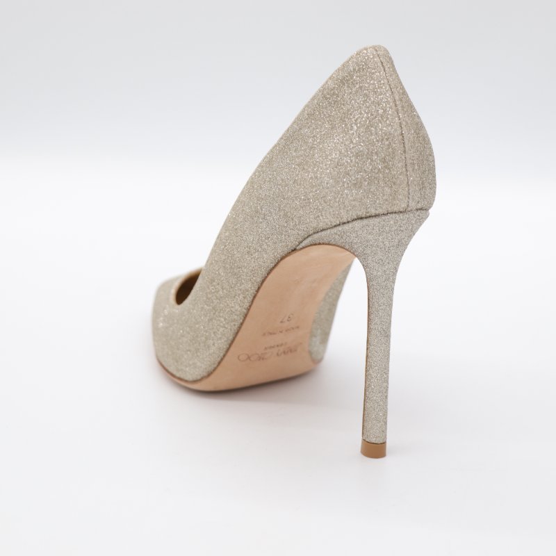 JIMMY CHOO 金色 亮粉 高跟鞋 EU37-5