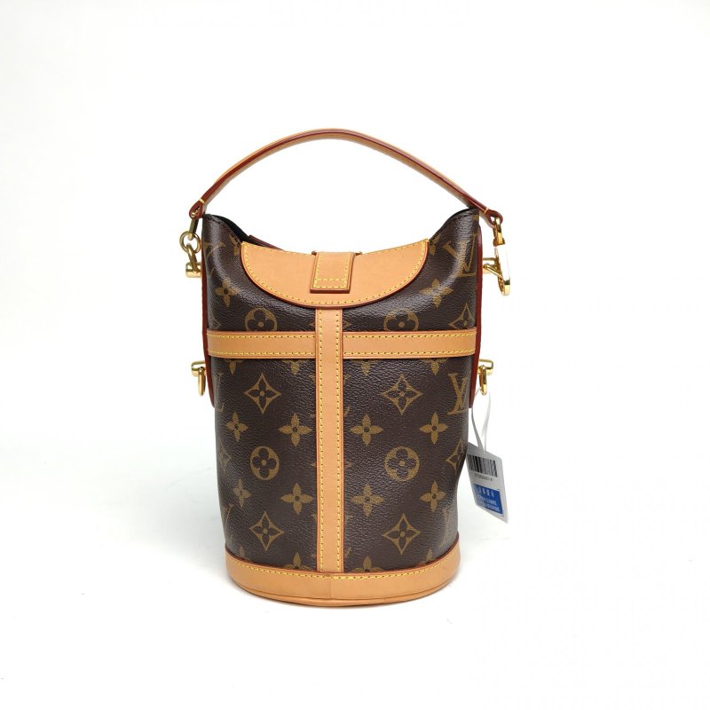 LOUIS VUITTON DUFFLE薯條包老花PVC金扣晶片肩背包-2
