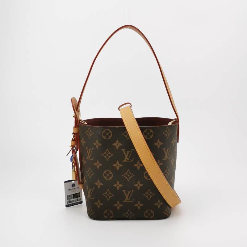 Louis Vuitton (LV) All InBB植鞣革Monogram印花子母包肩肩包晶片款-7