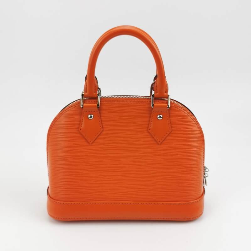 Louis Vuitton (LV) AlmaBB牛皮純色水波紋貝殼包斜背包單肩包-4