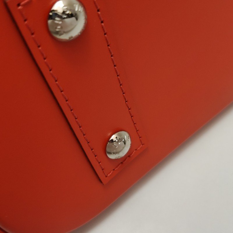 Louis Vuitton (LV) AlmaBB牛皮純色水波紋貝殼包斜背包單肩包-10