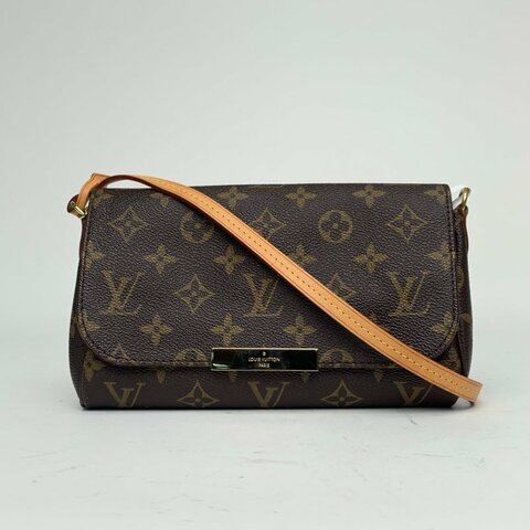 LOUIS VUITTON Favorite小號24老花PVC2017肩背包