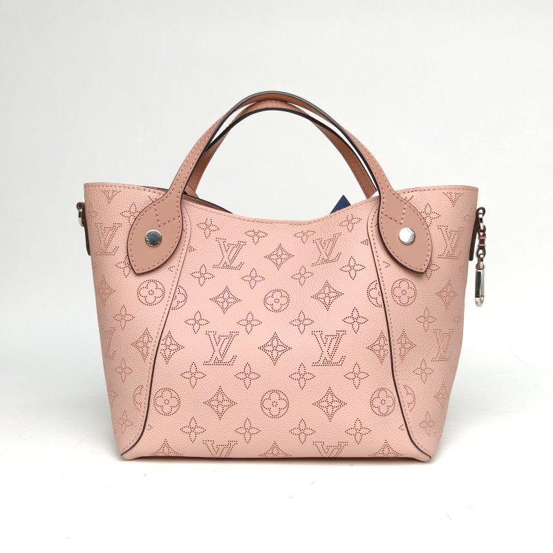 LOUIS VUITTON HINA鏤空LOGO月光女神小號23粉色牛皮銀扣2020肩背包-2