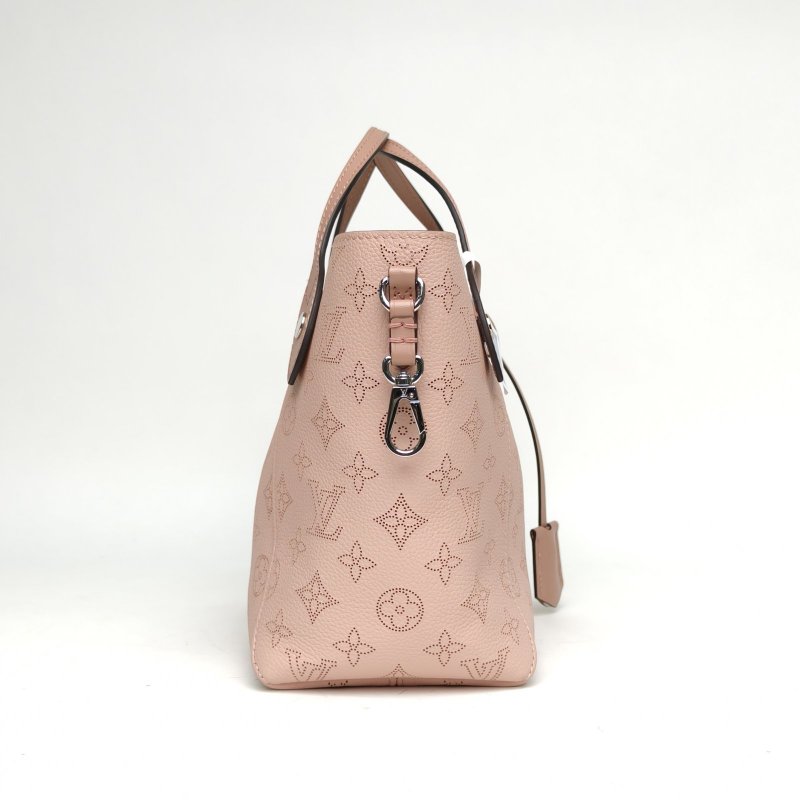 LOUIS VUITTON HINA鏤空LOGO月光女神小號23粉色牛皮銀扣2020肩背包-3