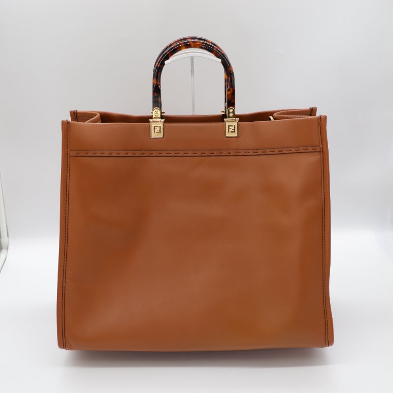 Fendi 芬迪 Tote 焦糖色 牛皮 大號 托特包 手提包-1