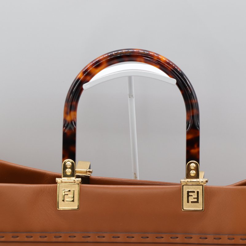 Fendi 芬迪 Tote 焦糖色 牛皮 大號 托特包 手提包-4