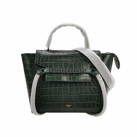 Celine Belt鯰魚包Micro牛皮純色紐結飾帶斜背包單肩包