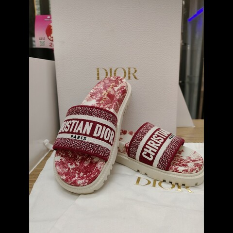 全新Dior DWay 拖鞋