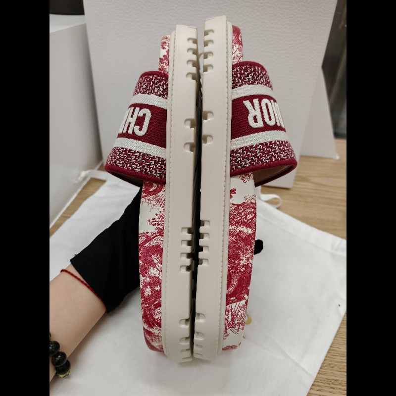 全新Dior DWay 拖鞋-5