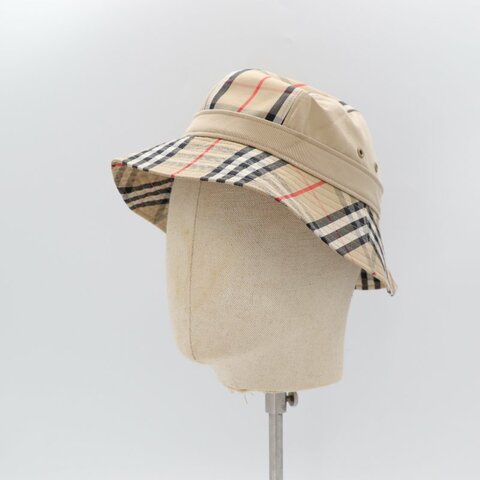 Burberry 博柏利 卡其色 格紋 漁夫帽 帽子 M 號