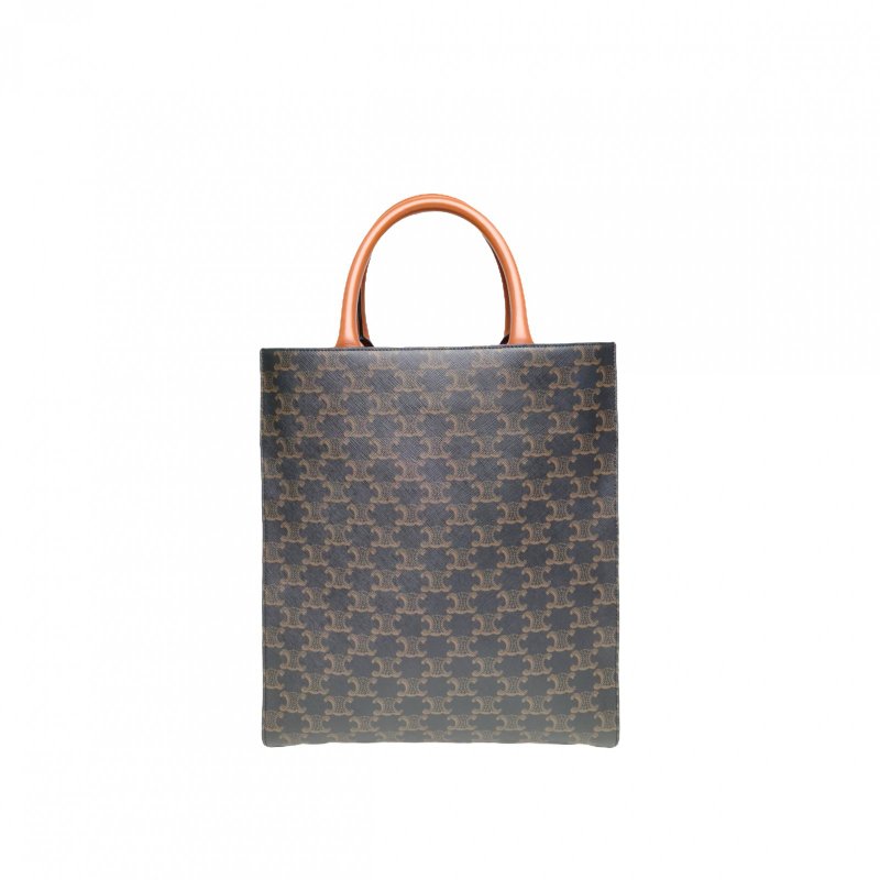 CELINE CabasCABAS標誌印花豎款手袋老花人造革肩背包-2