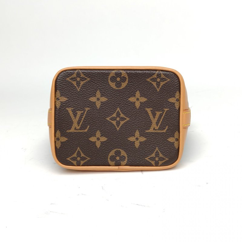 LOUIS VUITTON NOÉ水桶包Nano13可拆卸肩帶老花PVC金扣晶片肩背包-4