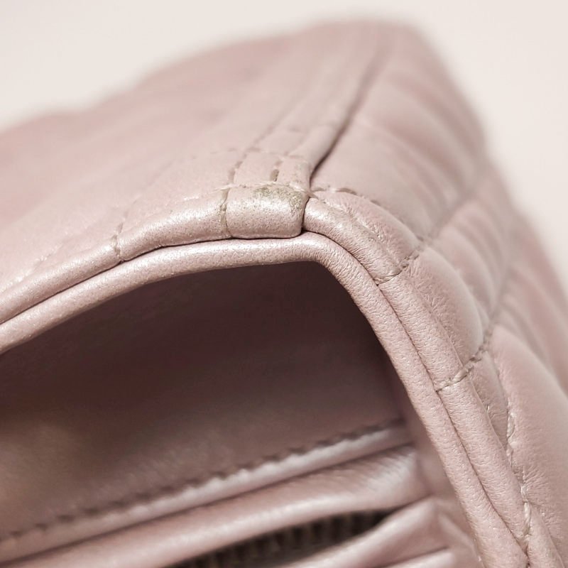 Dior Lady Dior戴妃包款中型羊皮藤格紋字母Logo吊飾單肩包-26