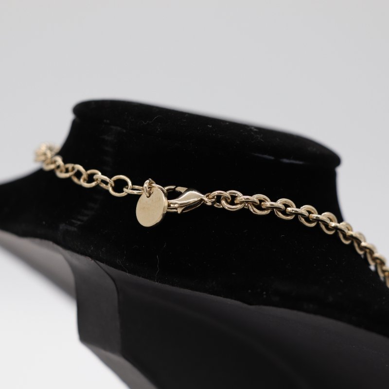 Dior 迪奧 CD LOGO 金色鏈條 不規則珍珠 項鏈-7