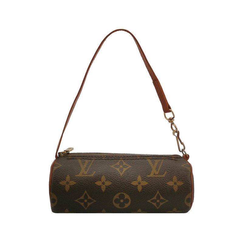 Louis Vuitton (LV) Papillon巴比龍超迷你牛皮Monogram印花圓筒包手提包-0