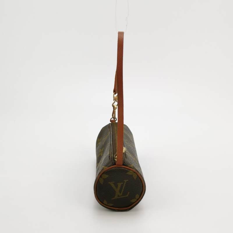 Louis Vuitton (LV) Papillon巴比龍超迷你牛皮Monogram印花圓筒包手提包-3