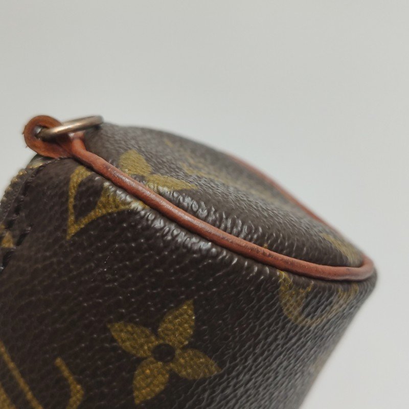 Louis Vuitton (LV) Papillon巴比龍超迷你牛皮Monogram印花圓筒包手提包-12