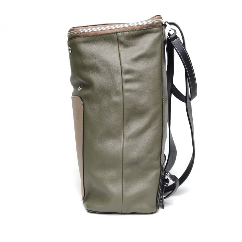 LOEWE 拼色牛皮GoyaBackpack雙肩包肩背包-1