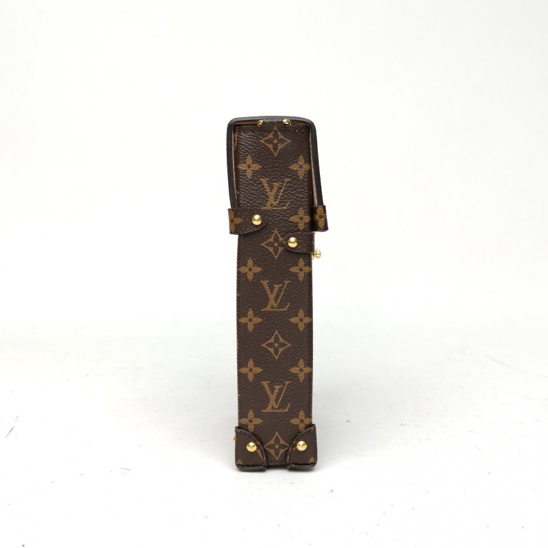 LOUIS VUITTON TrunkVertical手機包老花PVC晶片肩背包-3