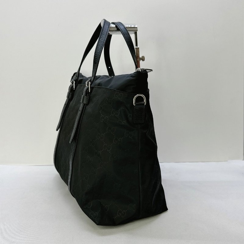 GUCCI 尼龍雙G印花托特包-2