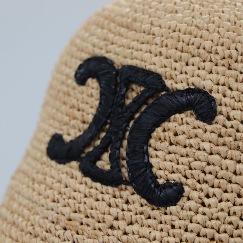 Celine 思琳 Triomphe 拉菲草 漁夫帽草編 凱旋門 漁夫帽 S-2