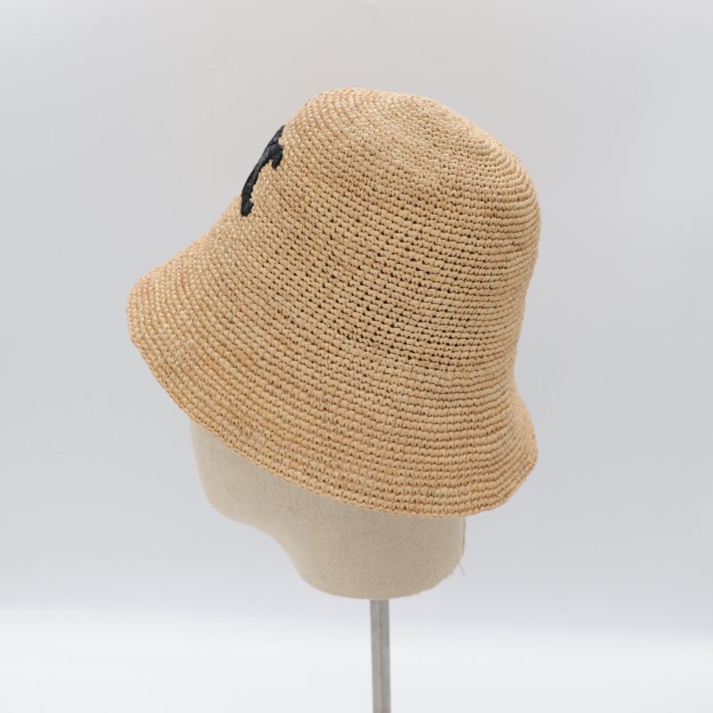 Celine 思琳 Triomphe 拉菲草 漁夫帽草編 凱旋門 漁夫帽 S-4